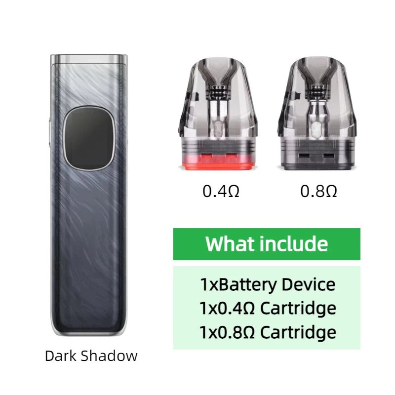 Dispositivo con Batteria per OXVA Xlim Pro 2 1300mAh/Nexlim 1500mAh con Kit Due Cartucce per Cartucce da 0.4/0.6/0.8/1.2ohm 2/3/4ml