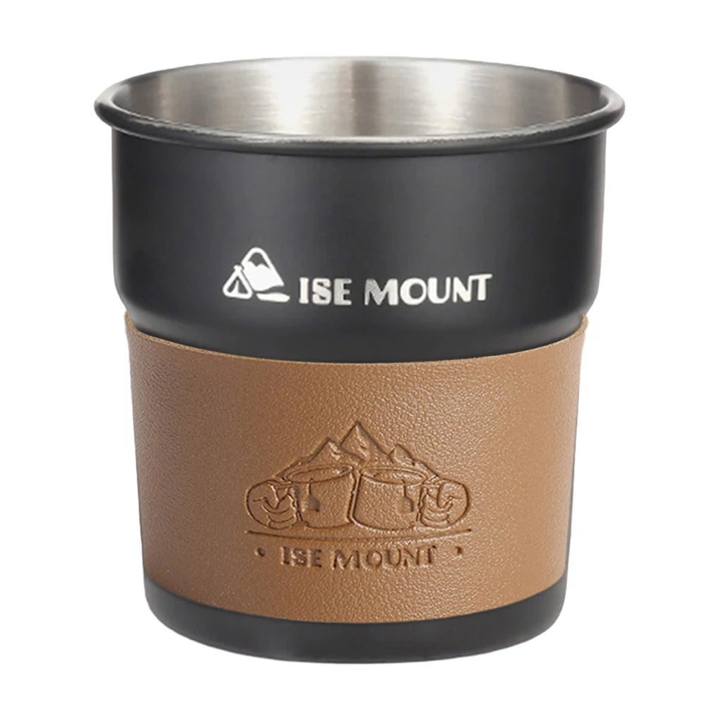 Tazze da birra e vino da 300 ml, impilabili, tazza da campeggio, tazza da campeggio in acciaio inossidabile, leggera, per viaggi all'interno e all'esterno