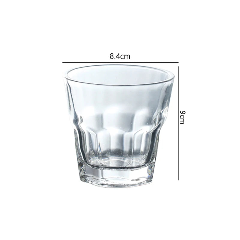 Bicchiere da whisky con fondo spesso da 240 ml/145 ml Bicchiere da birra classico Bicchiere da caffè italiano con fondo spesso Bicchieri da caffè Bicchieri da bere