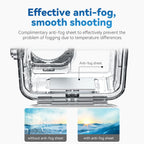 TELESIN Custodia Impermeabile 45M per DJI Osmo Action 3 4 5 Pro Subacquea