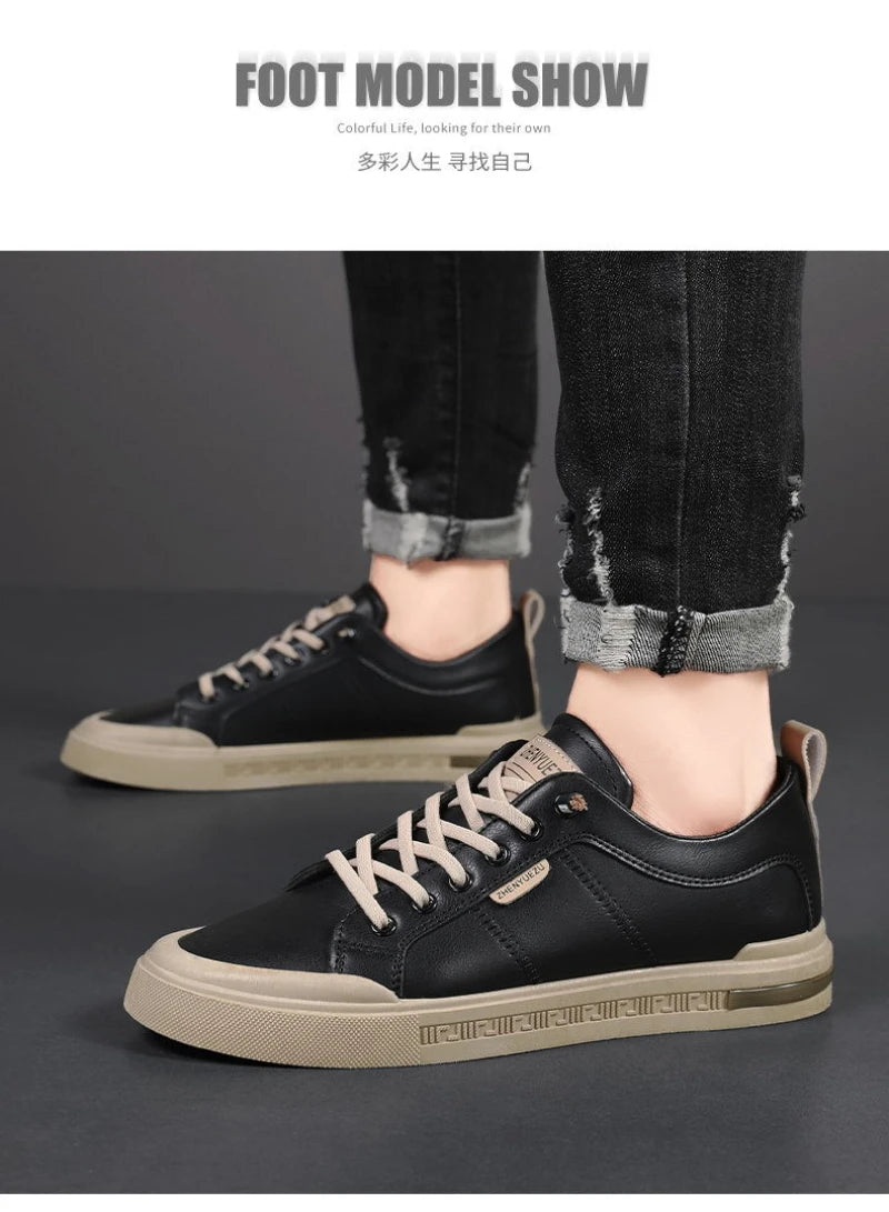 Nuove Sneakers Casual da Uomo a Profilo Basso, Stile Coreano, Versatili, Comode, Leggere, con Suola Morbida e Piattaforma per l'Uso Quotidiano