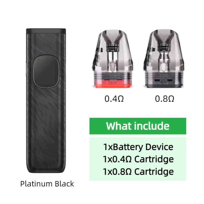 Dispositivo con Batteria per OXVA Xlim Pro 2 1300mAh/Nexlim 1500mAh con Kit Due Cartucce per Cartucce da 0.4/0.6/0.8/1.2ohm 2/3/4ml