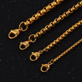Collana da donna color oro stile punk in acciaio inossidabile I gioielli di moda di alta qualità possono essere personalizzati all'ingrosso