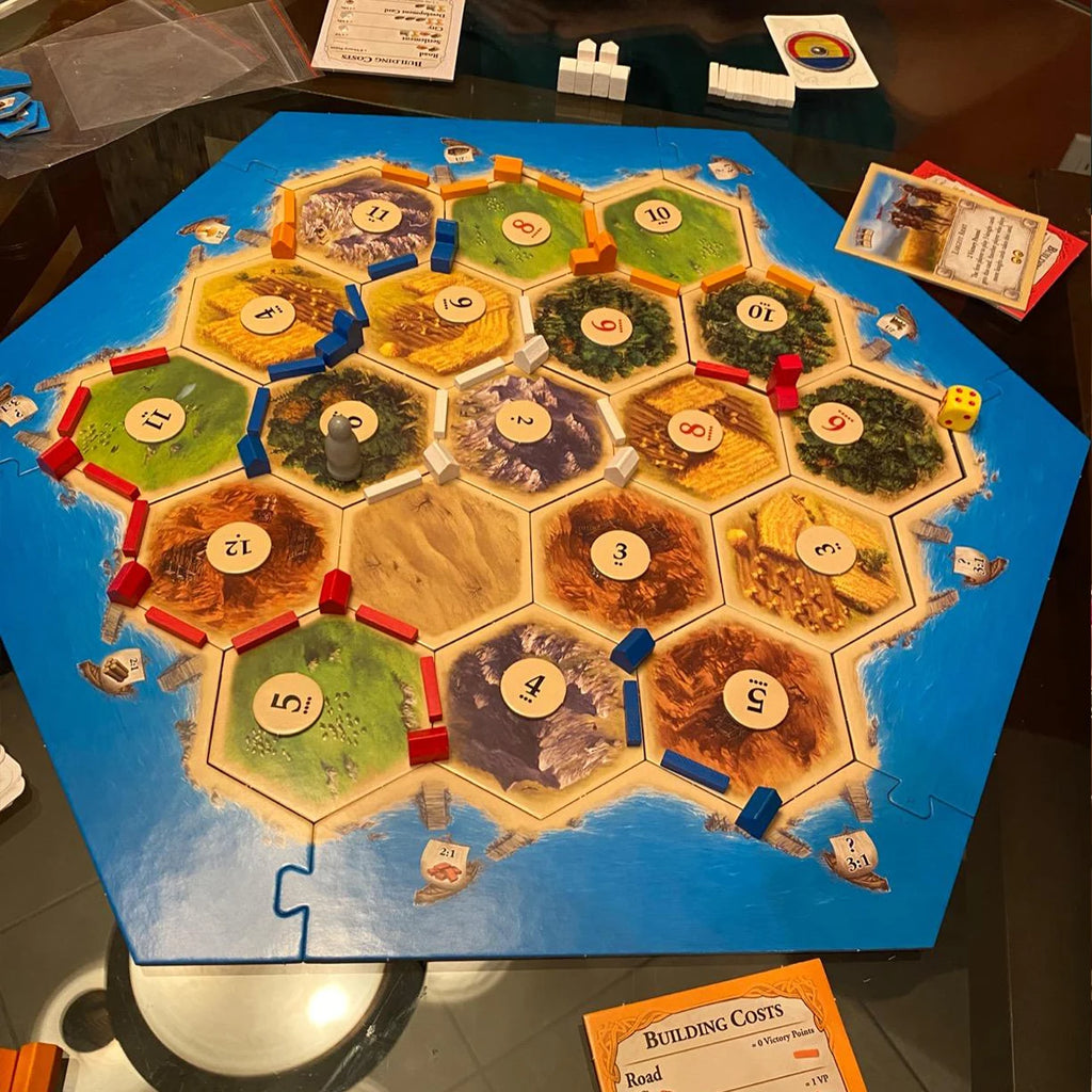 Gioco da tavolo (5a edizione) Commercia, costruisci e colonizza nel classico gioco di strategia per famiglie, bambini e adulti, dai 10 anni in su, 3-4 giocatori