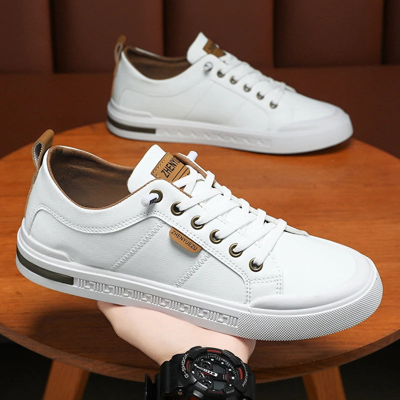 Nuove Sneakers Casual da Uomo a Profilo Basso, Stile Coreano, Versatili, Comode, Leggere, con Suola Morbida e Piattaforma per l'Uso Quotidiano