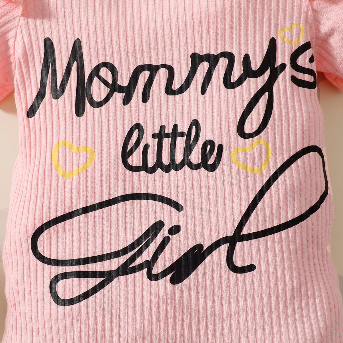 Vestito da coperta a triangolo a maniche corte con stampa di lettere estive casual per ragazze + gonna di jeans Set da due pezzi per neonato