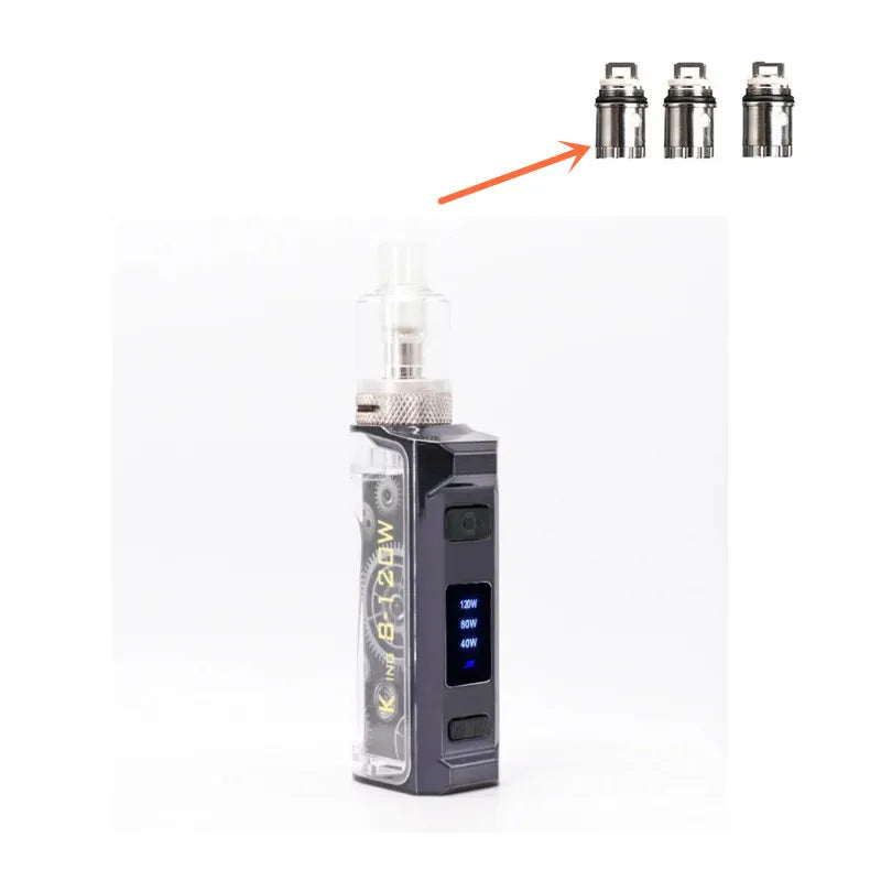 Sigarette elettroniche Vape Pen Smoke 120W Box Mod Kit 1800mah 2.5ml Atomizzatore Schermo OLED Sigaretta elettronica Vaporizzatore Vaper Shisha Ecig