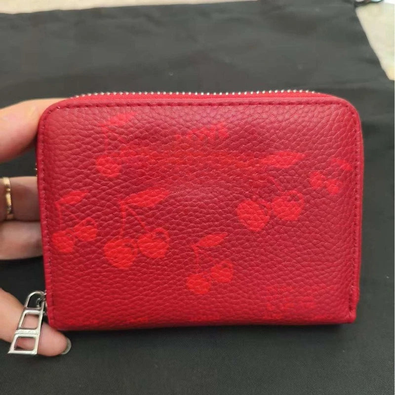 Nuovo Portafoglio da Donna ZV in PU con Catena Metallica, Porta Carte, Pochette in Denim, Portamonete, Portafoglio Piccolo