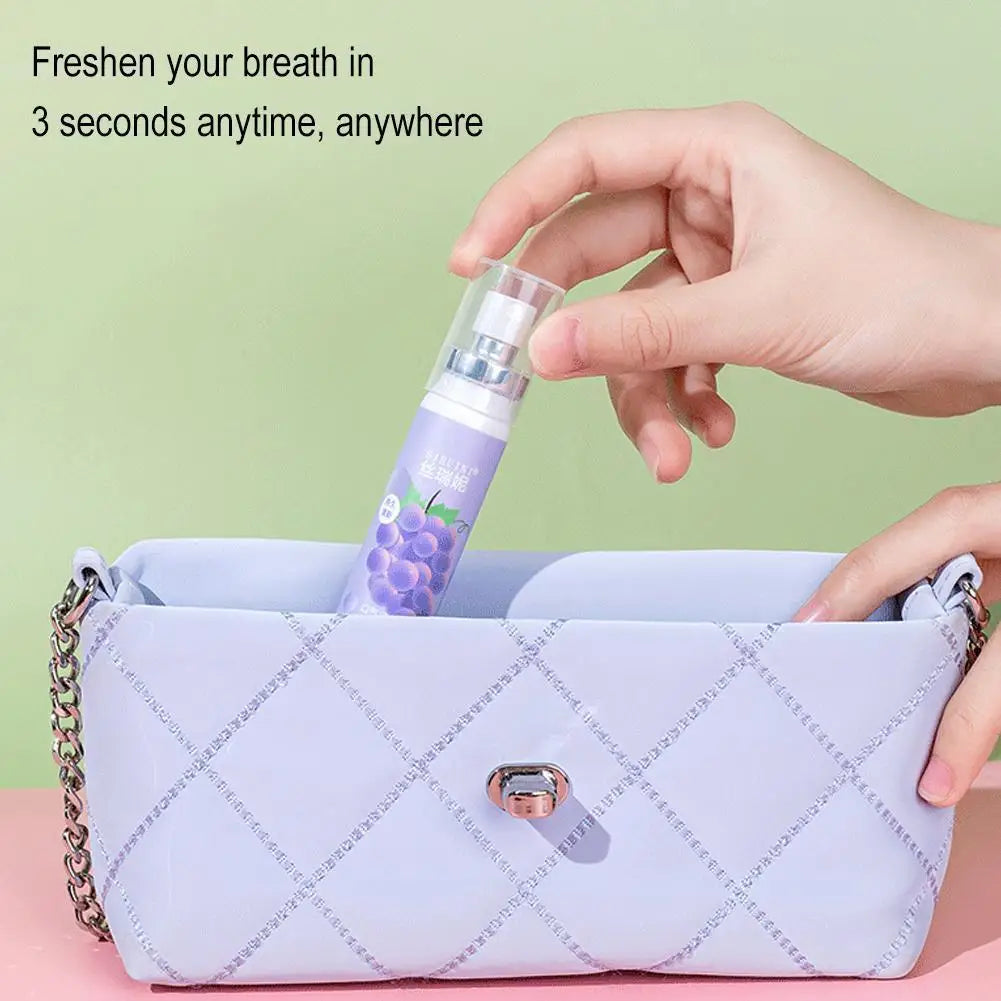 20ml Long-Lasting Breath Freshener Spray Fruity Flavor Mint High-Energy Mint Ingredients Oral Care Products Breath Freshener