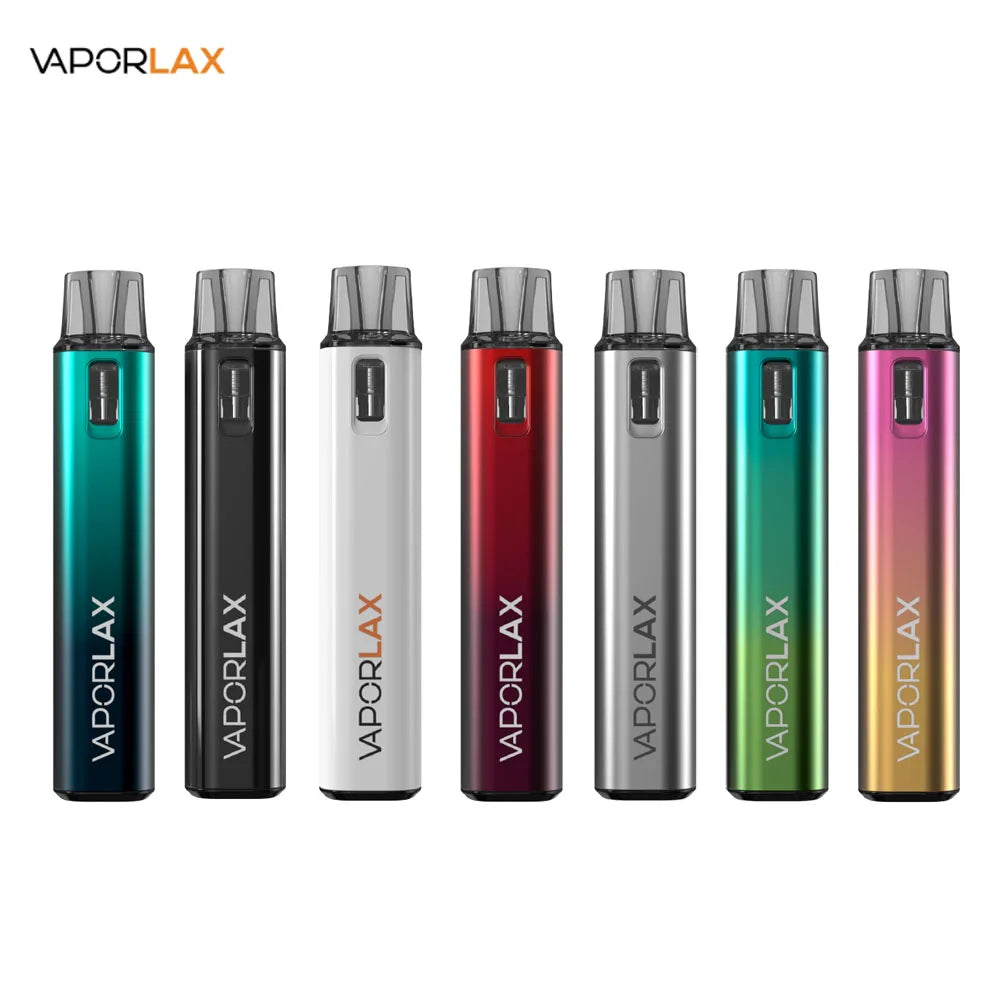 VaporLax Nano Kit sistema pod ricaricabile Sigaretta elettronica Batteria da 500 mAh 2.0 ml 0,8ohm Cartuccia a spirale a rete Atomizzatore Penna Vape
