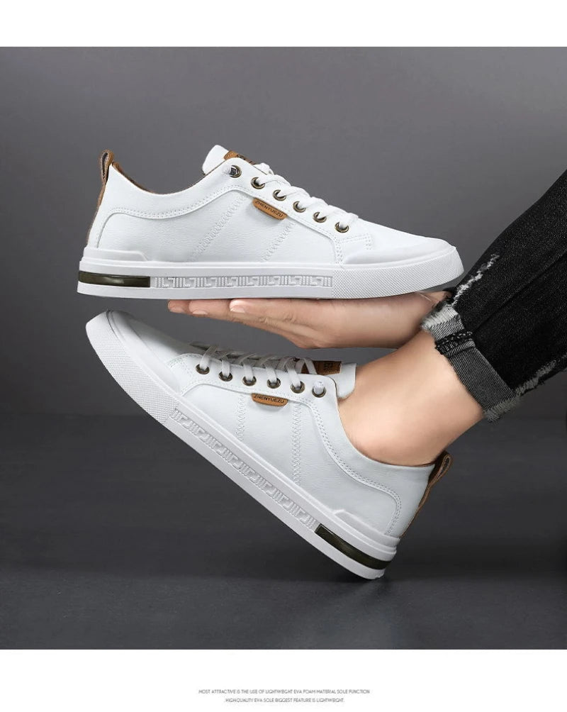 Nuove Sneakers Casual da Uomo a Profilo Basso, Stile Coreano, Versatili, Comode, Leggere, con Suola Morbida e Piattaforma per l'Uso Quotidiano