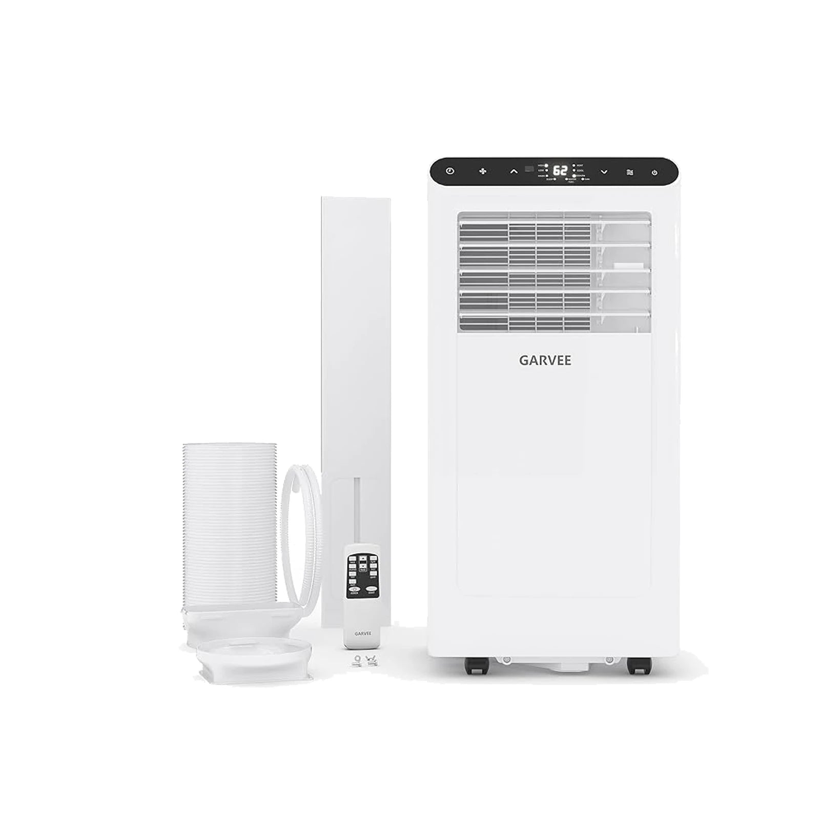 Condizionatore d'Aria Portatile da 8000 BTU, Silenzioso 3-in-1 per Interni con Funzioni di Raffreddamento, Deumidificazione, Timer 24H, Kit Completo per Finestre
