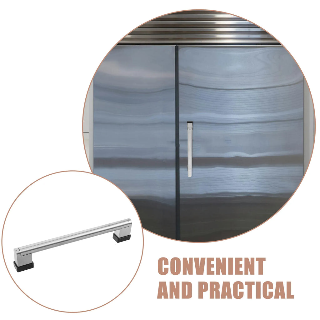 Freezer Door Handle Stainless Steel Heavy Duty Pull Bar 160Mm Hole Spacing Universal Replacement Display Cabinet Fridge Handles