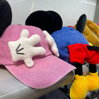 Berretto da Baseball con Orecchie da Topo Ragazze Cartoon Anime Stile Y2K