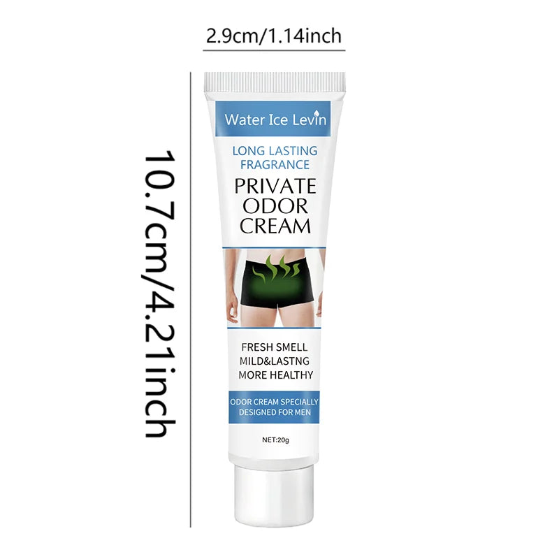 Men's Personal Deodorant Cream - Long-Lasting Freshness and Odor Control, Gentle and Moisturizing, Designed for Men with Unique Odors - Keeps Your Body Fresh and Confident All Day Long