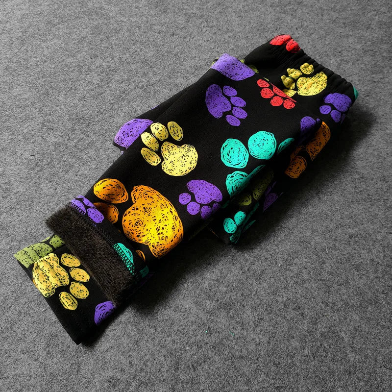 Pantaloni da ragazza primavera autunno inverno neonate leggings in pile sottile dolce pantaloni slim floreali mimetici retrò abbigliamento per bambini