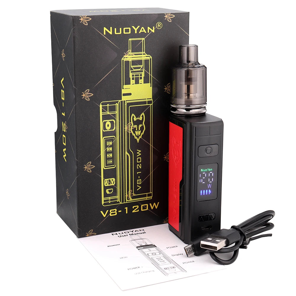 Smoke E5 Kit 120W Vape Box Mod con atomizzatore serbatoio Pod da 2.5ml 1800mAh batteria integrata schermo OLED sigaretta elettronica vaporizzatore penna Vape