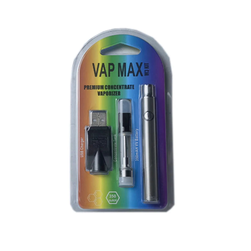 3-10 pz Vap Max W3 Vape Pen batteria 350 mah 3.4 V-4.0 V Batteria di Preriscaldamento Con 510 Filo 1 ml Cartuccia Vaporizzatore per Olio Spesso