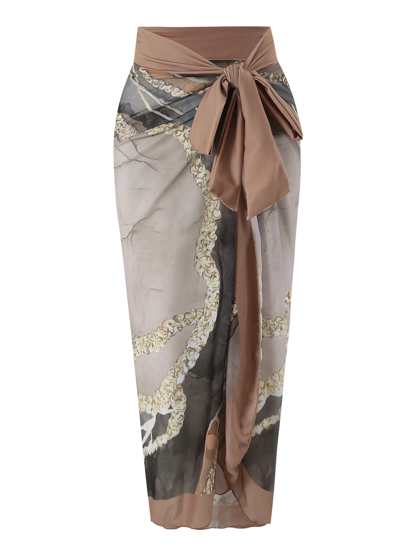 Costume da bagno bikini intero stampato digitale estivo nuovo su misura per donna Protezione solare conservatrice Gonna di garza monopezzo 2-P