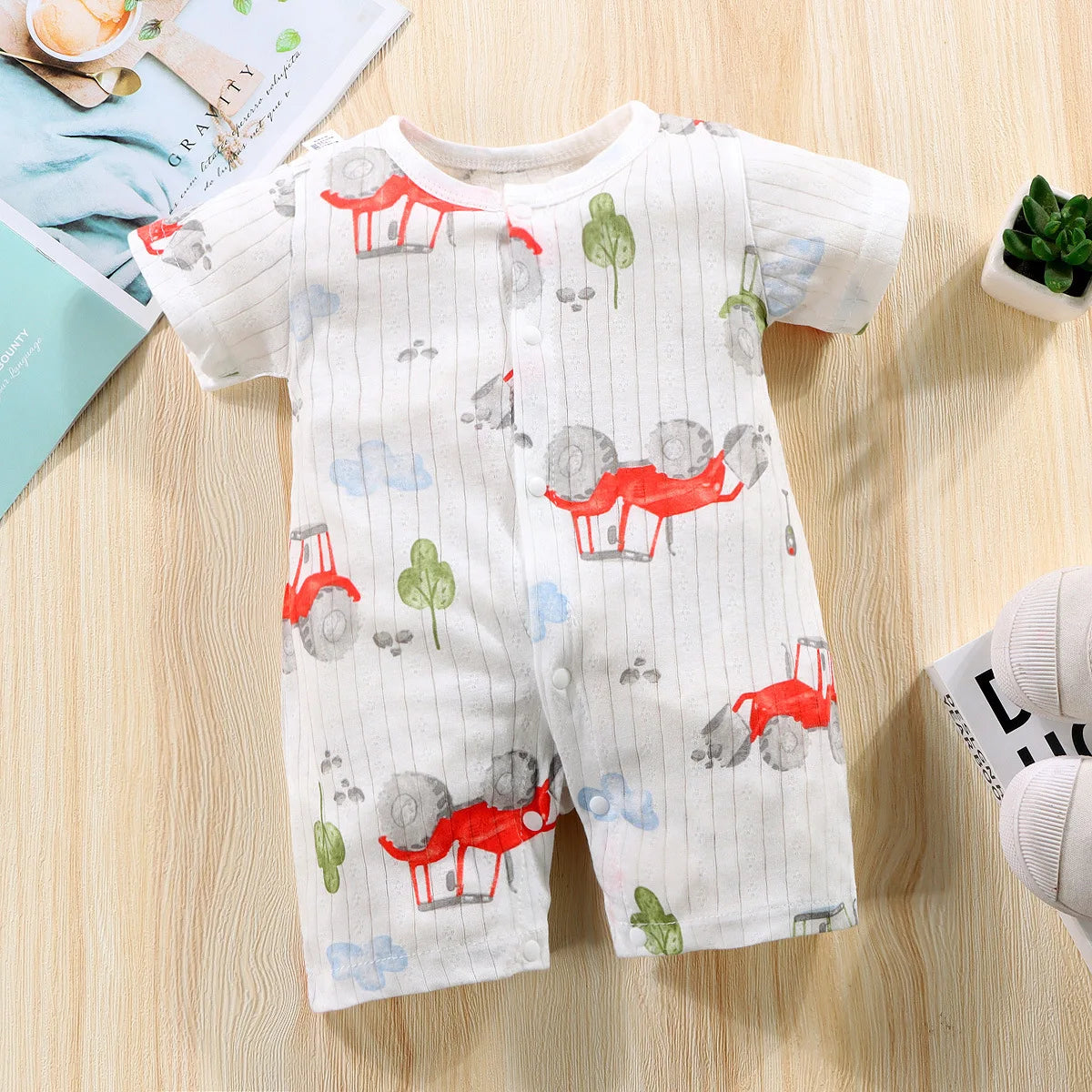 Tutine Neonato 2026 Nuove in Cotone Puro Estive per Bambini e Bambine, Pagliaccetti a Maniche Corte Sottili con Bretelle, Abbigliamento per Neonati