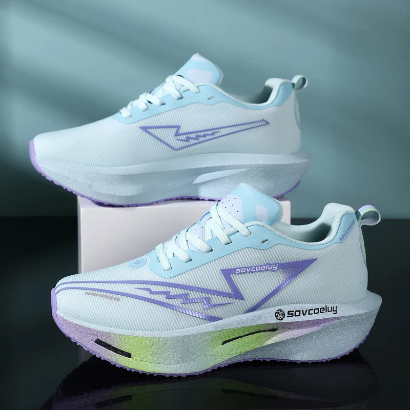 Scarpe da corsa Carbon Board Specialità Maratona Uomo Sport Traspirante Leggero Donna Comodo Atletico Scarpe da ginnastica antiscivolo