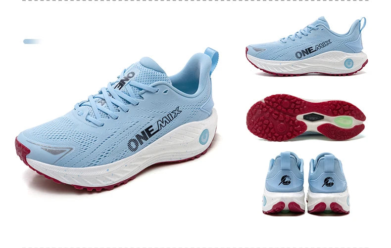 ONEMIX Scarpe da corsa casual Scarpe da jogging estive traspiranti Uomo Scarpe da ginnastica leggere da donna Scarpe sportive con cuscino maschile da esterno