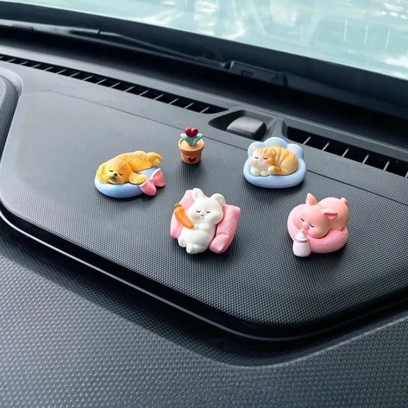 Simpatici accessori per auto Divertente ornamento animale Kawaii Schermo di controllo centrale automatico Decorazione specchietto retrovisore Accessori auto Interni