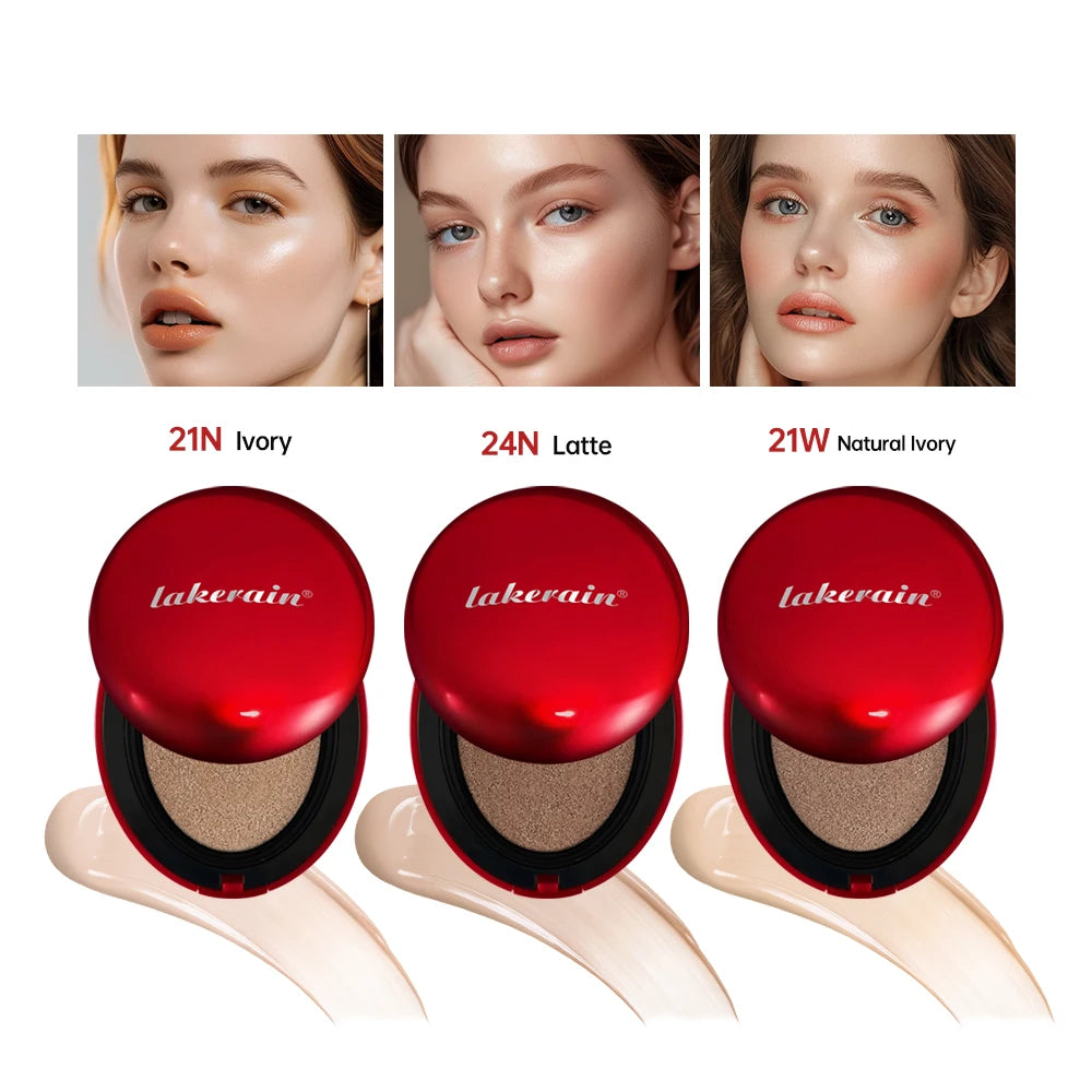 Fondotinta Cushion Coreano Idratante Naturale Copertura 72H Semi-Matte Lunga Durata Base Trucco Donna
