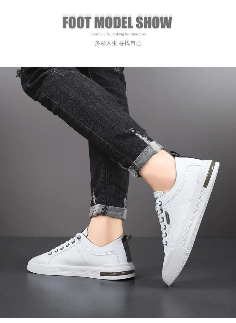 Nuove Sneakers Casual da Uomo a Profilo Basso, Stile Coreano, Versatili, Comode, Leggere, con Suola Morbida e Piattaforma per l'Uso Quotidiano