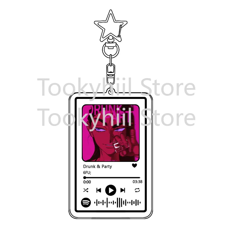 Popolare 26 brani Alien Stage Music Portachiavi Colonna sonora originale LUKA Accessorio per donna Ciondolo per borsa Playlist Codice Keying Fans Regalo