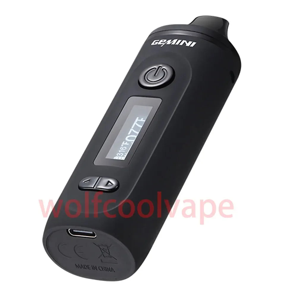 MIGLIOR Vaporizzatore per erbe secche Gemini Starter Kit Batteria Controllo temperatura Schermo OLED 2200mah Vape Pen Kit sigarette elettroniche