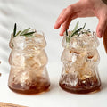 1/6 pezzi tazza di vetro giapponese tazza di vetro per caffè al latte tazza trasparente birra ins tazza di acqua potabile accessorio da cucina tazze di vetro per acqua
