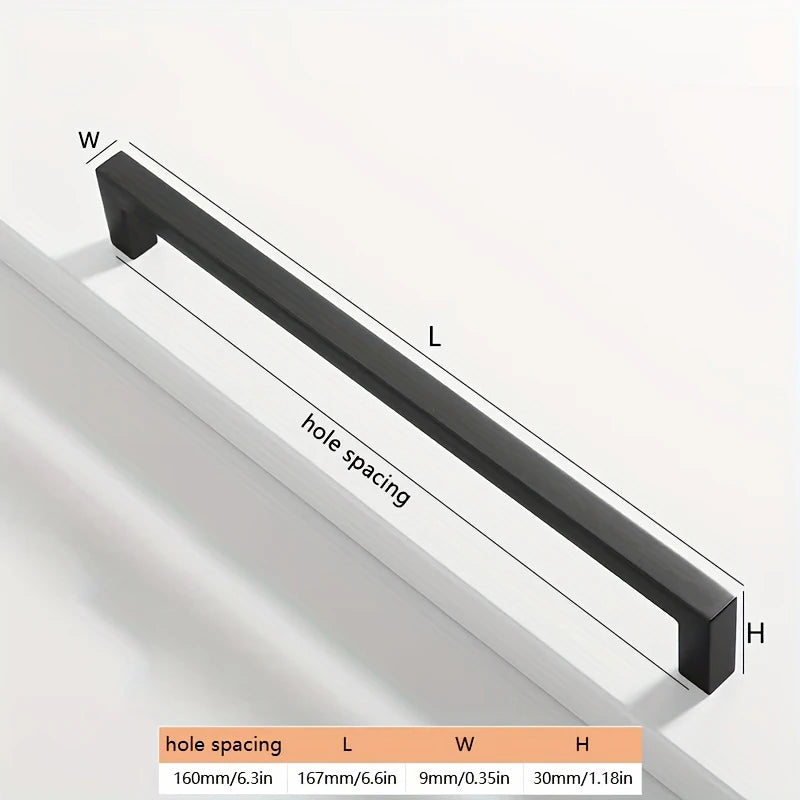 1/10pcs Furniture Pull Handle Kitchen Door Handle Drawer Pull Handle Aluminum Alloy Wardrobe Pull Handle Furniture Hardware