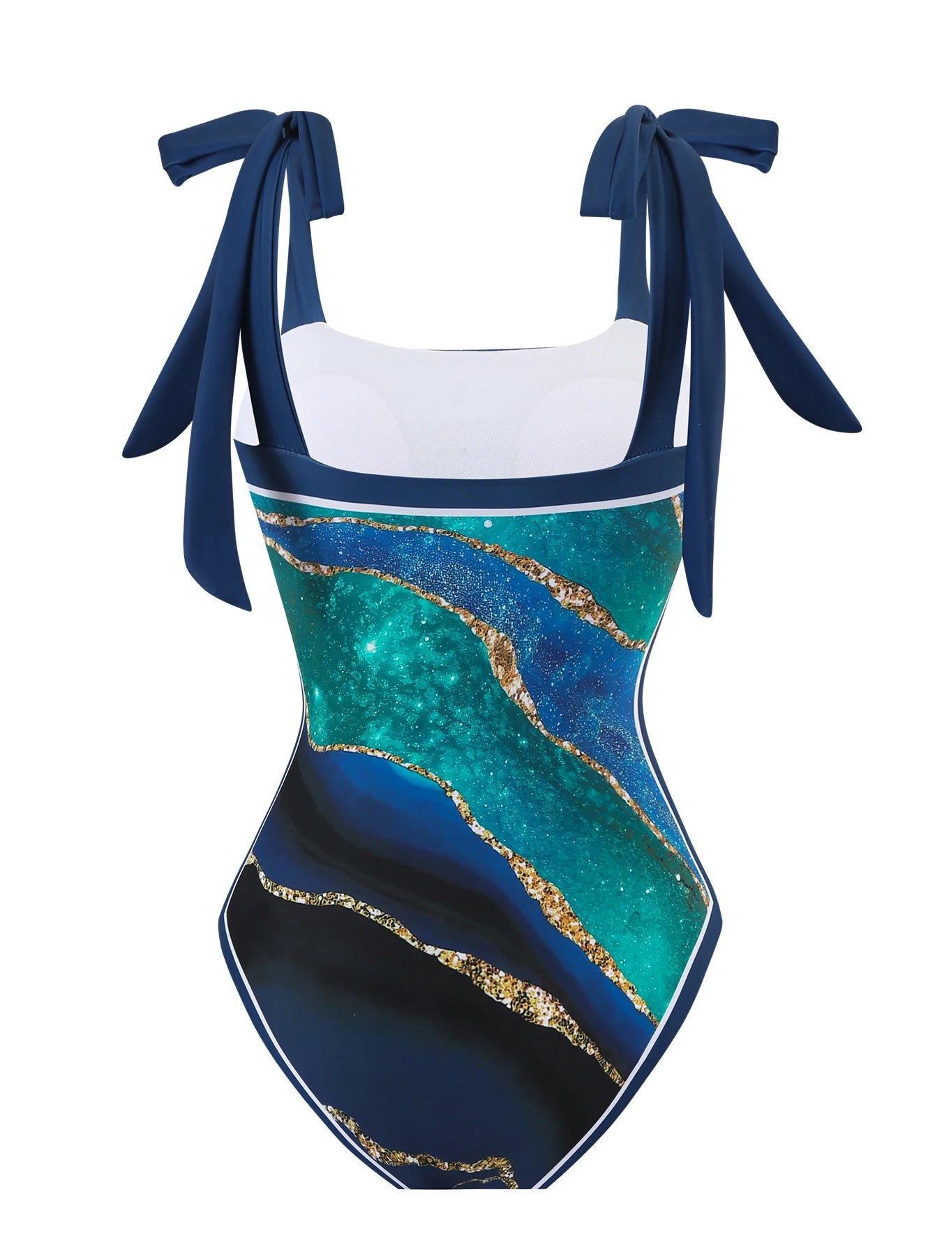 Costume da bagno bikini intero stampato digitale estivo nuovo su misura per donna Protezione solare conservatrice Gonna di garza monopezzo 2-P