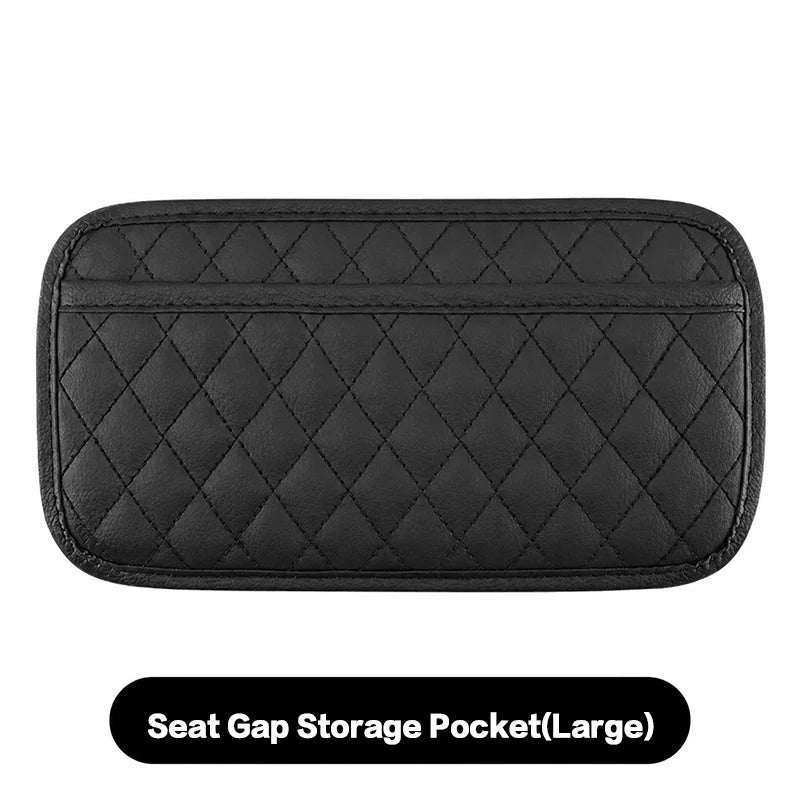 Accessori Auto per Uomo - Organizzatore per Sedile Auto in Pelle PU, Porta Cellulare e Occhiali da Sole, Porta Documenti Impermeabile