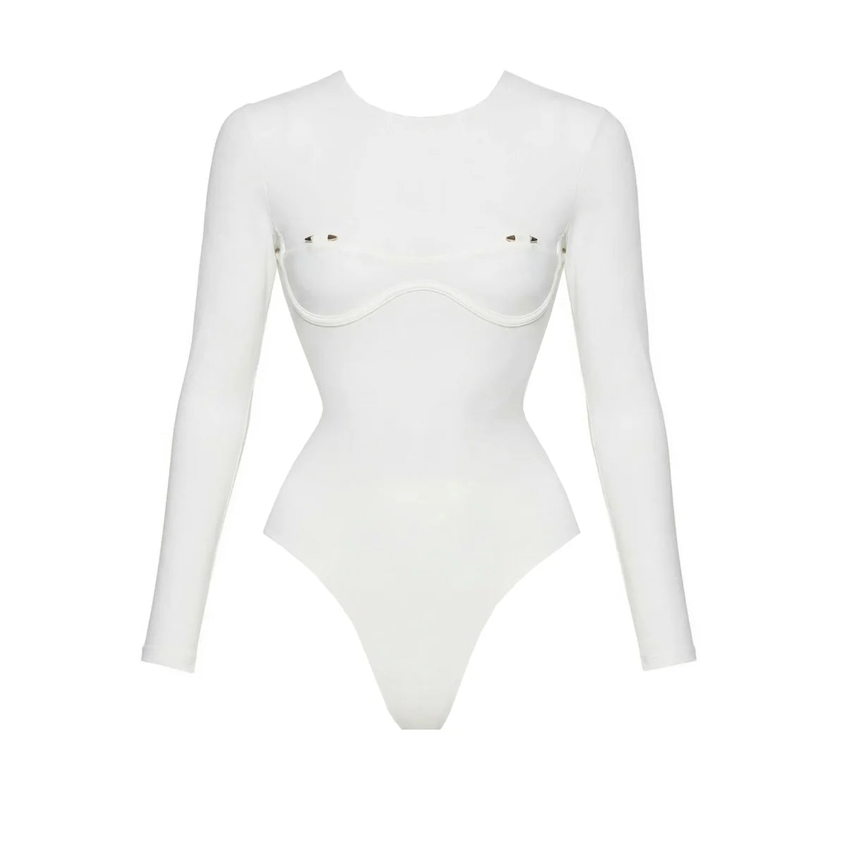 2026 2 Pezzi Costume da Bagno Intero Sexy da Donna, Monokini a Vita Alta Push-Up, Tinta Unita, Abbigliamento da Spiaggia