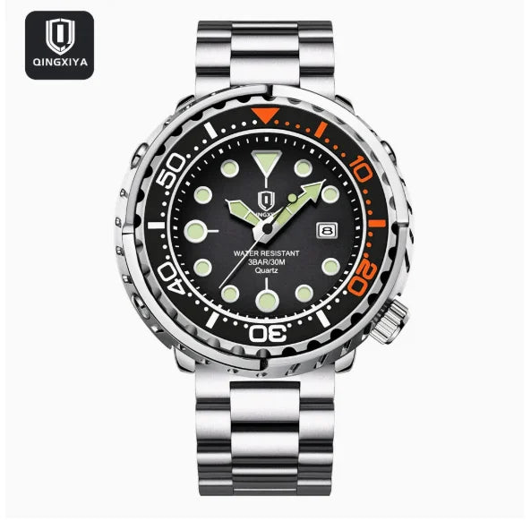 2026 new fashionable men's watch, top brand, waterproof, luminescent, date and clock, sports watch, men's quartz wristwatch