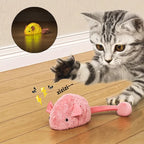 Topo Peluche Interattivo Per Gatti Da Masticare Luminoso E Sonoro Giocattolo