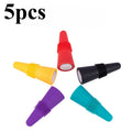 5 pezzi in silicone per vino e bevande, set di tappi per bottiglie di champagne, tappi sigillanti, tappo in sughero per vino, strumento per vino da bar