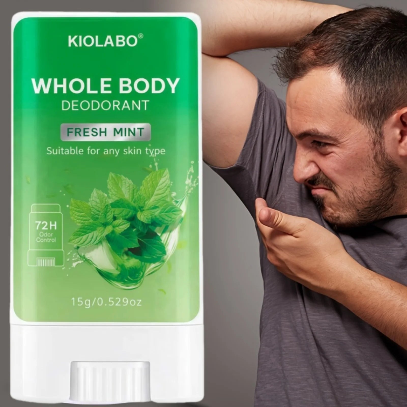 72 hour long-lasting deodorizing, 15g deodorizing and antiperspirant cream, keeps you fresh and dry all day long