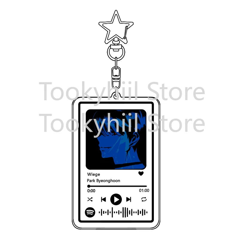Popolare 26 brani Alien Stage Music Portachiavi Colonna sonora originale LUKA Accessorio per donna Ciondolo per borsa Playlist Codice Keying Fans Regalo