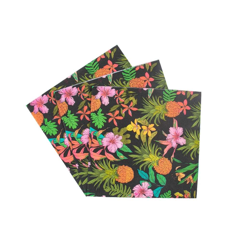 Tovaglioli di carta per feste hawaiane Luau Tovaglioli Aloha con foglie di palma tropicale fenicottero usa e getta per decorazioni per feste estive di compleanno, matrimoni