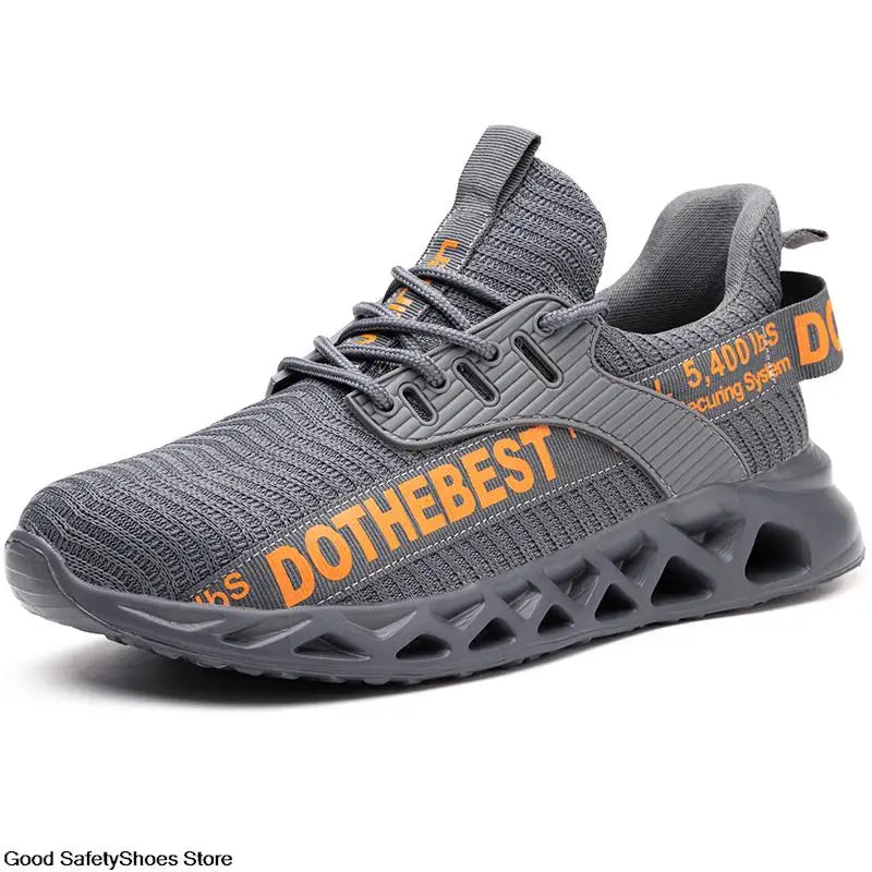 Scarpe antinfortunistiche da uomo per scarpe da ginnastica da lavoro donna uomo scarpe da lavoro con punta in acciaio scarpe protettive di sicurezza leggere anti-sfondamento anti-perforazione