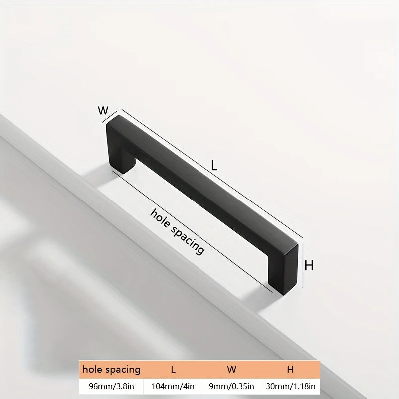 1/10pcs Furniture Pull Handle Kitchen Door Handle Drawer Pull Handle Aluminum Alloy Wardrobe Pull Handle Furniture Hardware