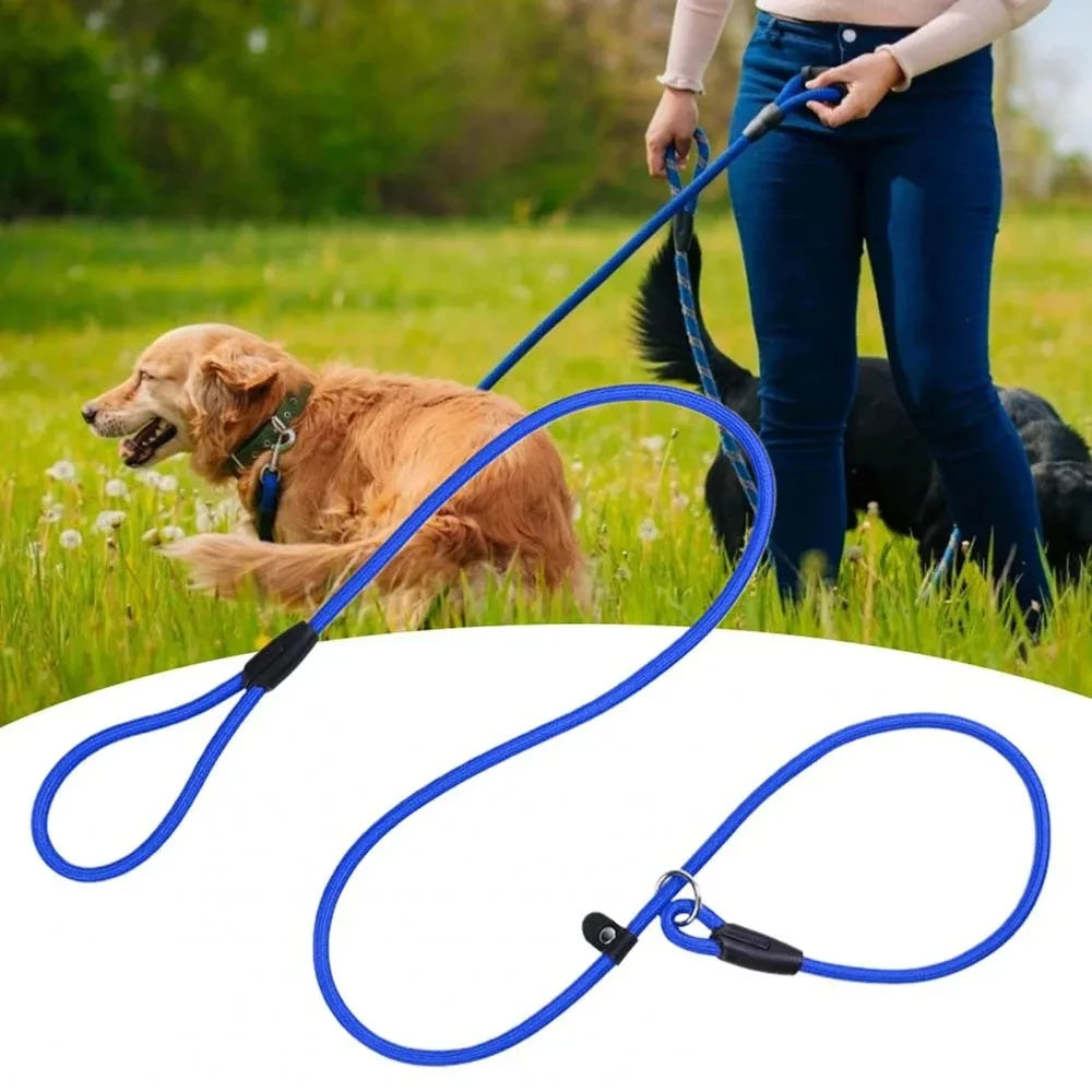Dog Training Leash P Leash, Durable Nylon Material Heavy Duty, Anti-Pull Comfortable Sturdy Pet Traction Rope Pet Supply