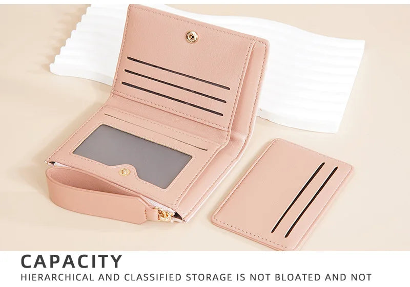 Portafoglio di Lusso Baellerry per Donne, Elegante Portamonete Sottile in Pelle PU con Scomparti Multipli per Carte