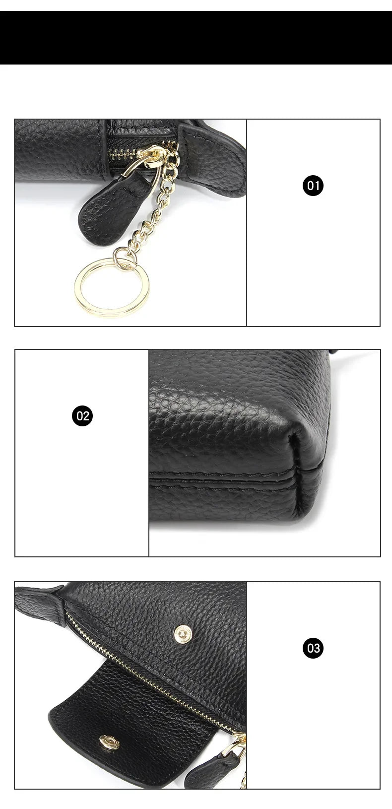 Portamonete da donna in pelle di mucca di nuova moda Porta carte creative per chiavi e rossetti Portaoggetti Portafoglio carino per donne e donne