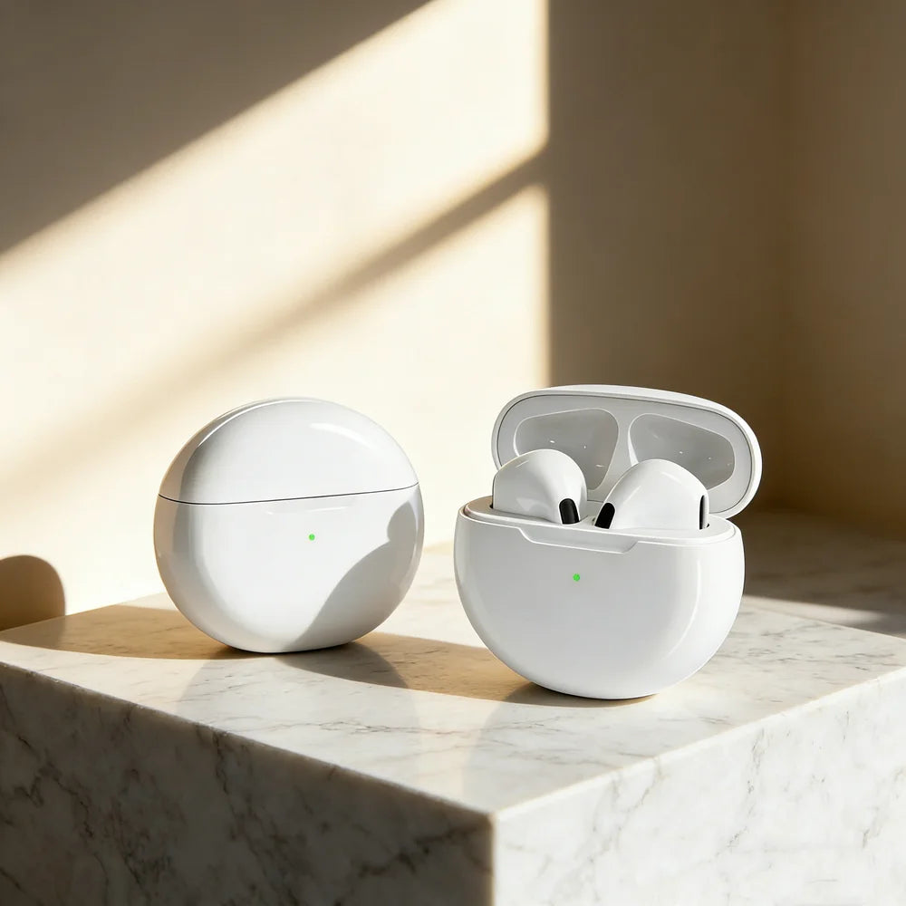 Auricolari Bluetooth TWS Originali, Cuffie Wireless con Cancellazione del Rumore e Microfono, Cuffie Wireless Pro6