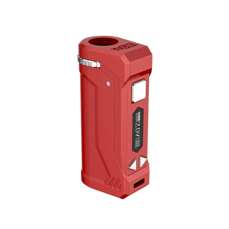 Originale Yocan UNI Pro Box Mod batteria integrata da 650mAh Display OLED 510 Thread 10 secondi sigaretta elettronica Pre-calore Vape