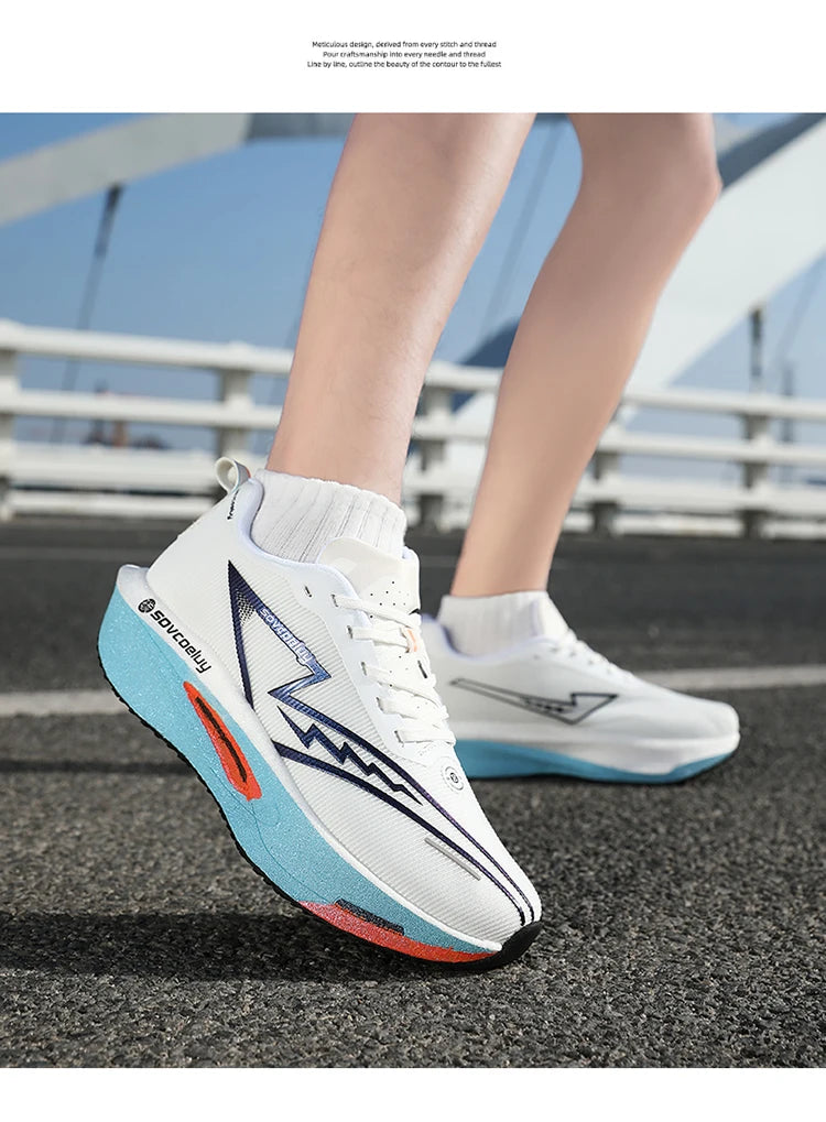 Scarpe da corsa Carbon Board Specialità Maratona Uomo Sport Traspirante Leggero Donna Comodo Atletico Scarpe da ginnastica antiscivolo